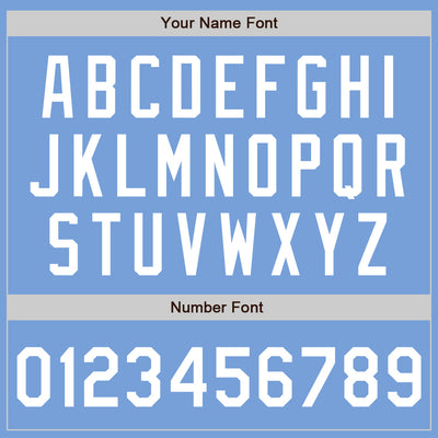 Custom Stitched Light Blue White Baseball Pullover Sweatshirt Hoodie