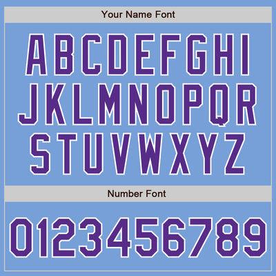 Custom Stitched Light Blue Purple-White Baseball Pullover Sweatshirt Hoodie