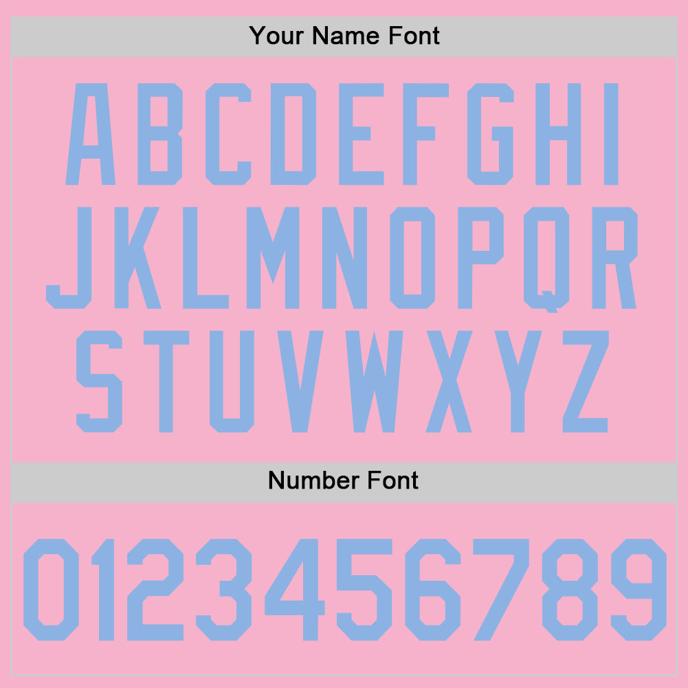 Custom Light Pink Light Blue Authentic Baseball Jersey