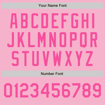 Custom Light Pink Pink-White Authentic Baseball Jersey