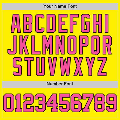 Custom Light Yellow Pink-Black Authentic Basketball Jersey