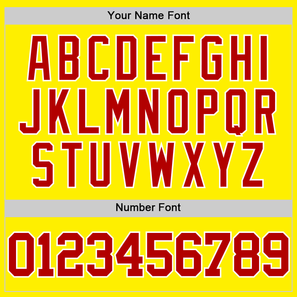 Custom Light Yellow Red-White Authentic Basketball Jersey