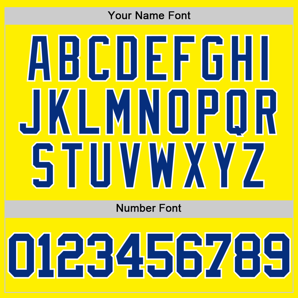 Custom Light Yellow Royal-White Authentic Basketball Jersey