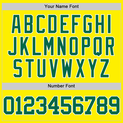 Custom Light Yellow Kelly Green-White Authentic Basketball Jersey