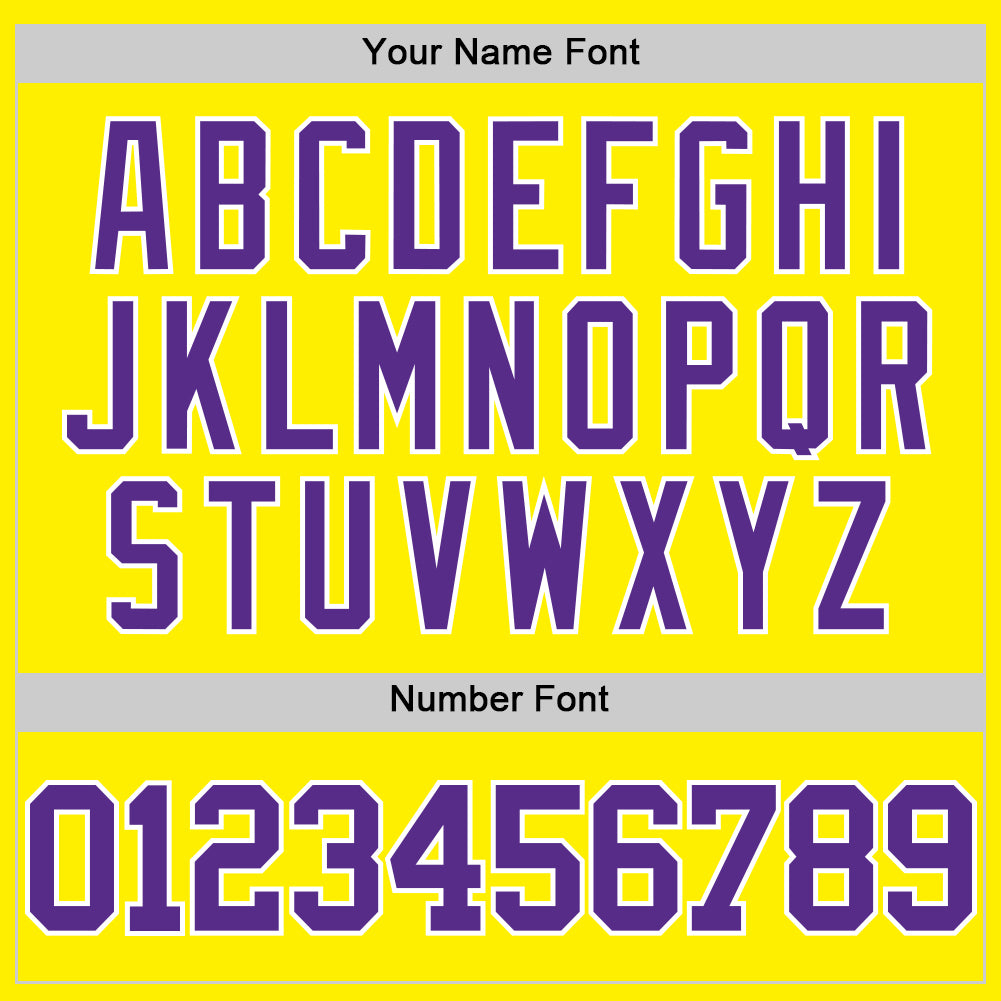 Custom Light Yellow Purple-White Authentic Basketball Jersey