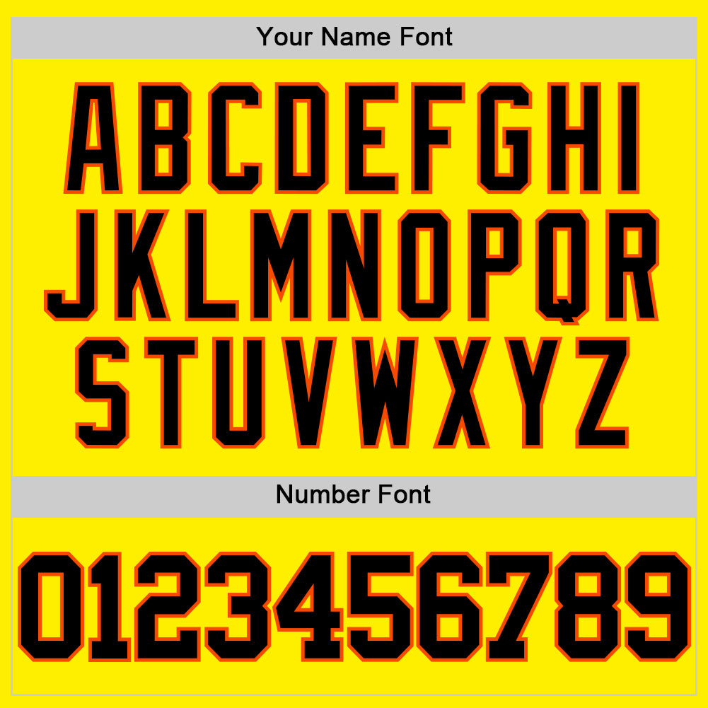 Custom Light Yellow Black-Orange Authentic Basketball Jersey