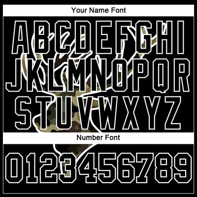 Custom Black Camo-White 3D Animal Deer Hunting Long Sleeve Performance T-Shirt