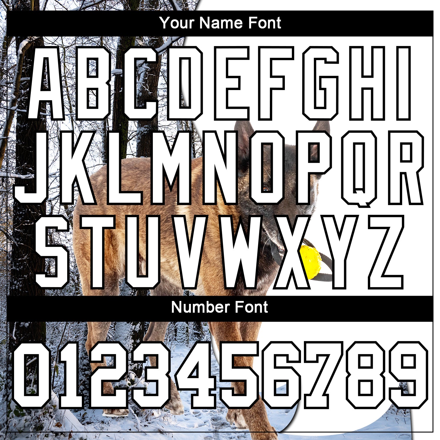 Custom White Black 3D Animal Shepherd Dog Hunting Long Sleeve Performance T-Shirt