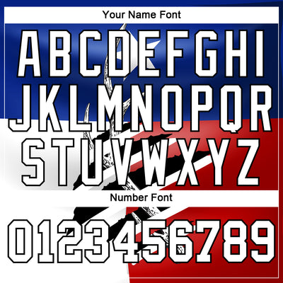 Custom Royal Red-Black 3D Animal Deer Hunting Texas Flag Long Sleeve Performance T-Shirt