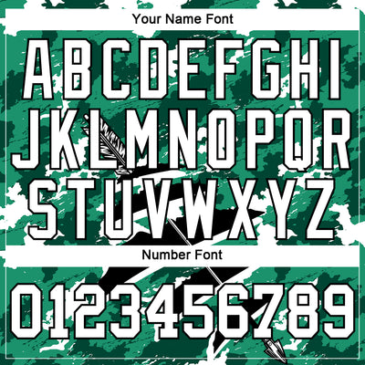 Custom Camo White-Black 3D Hunting Tool Arrow Long Sleeve Performance T-Shirt