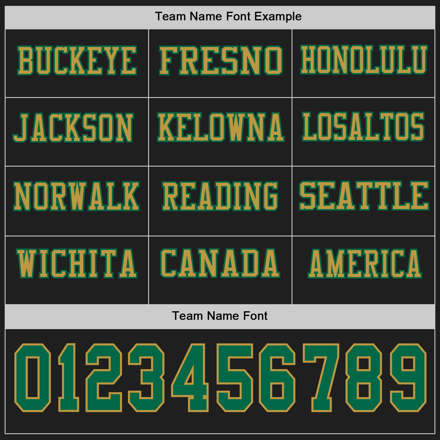 Custom Black Kelly Green-Old Gold Long Sleeve Authentic Football Jersey