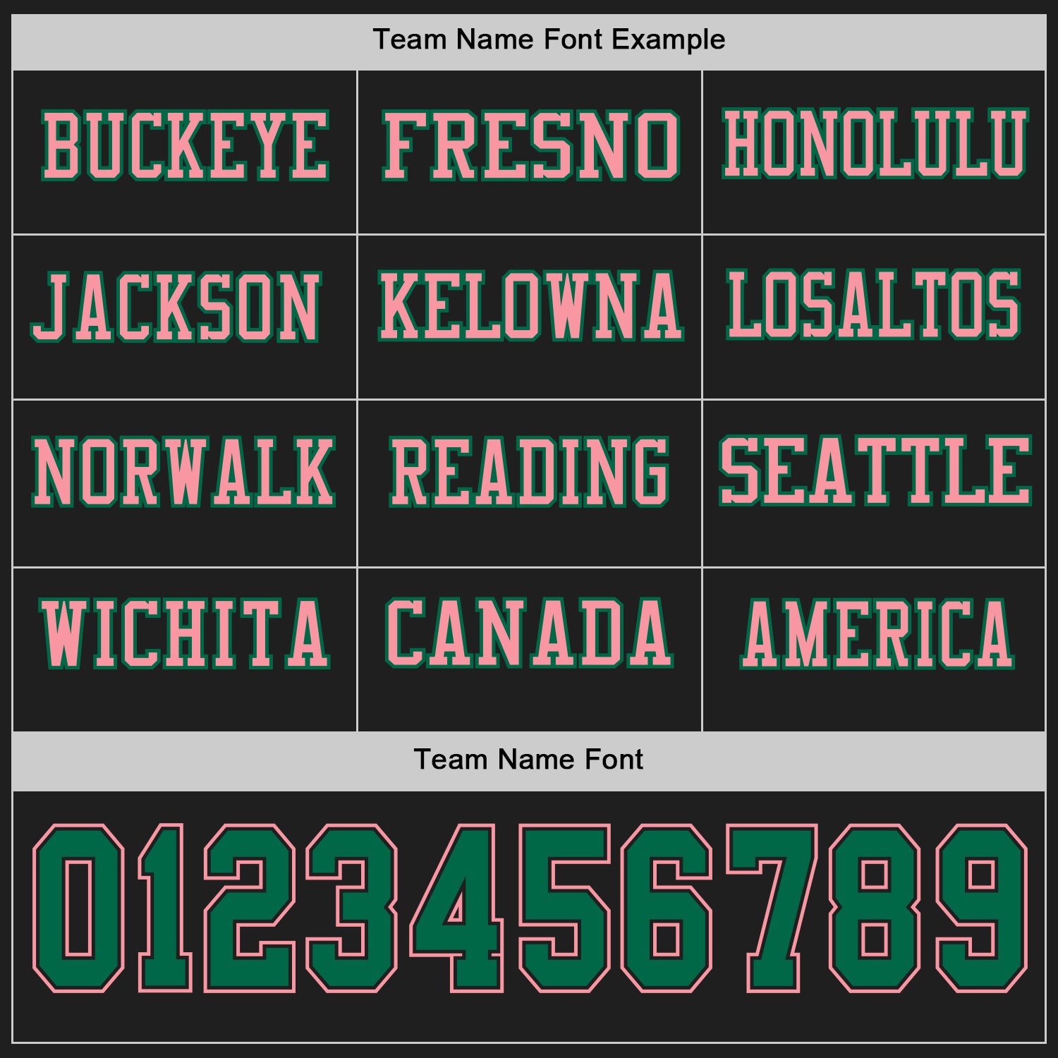 Custom Black Kelly Green-Medium Pink Long Sleeve Authentic Football Jersey