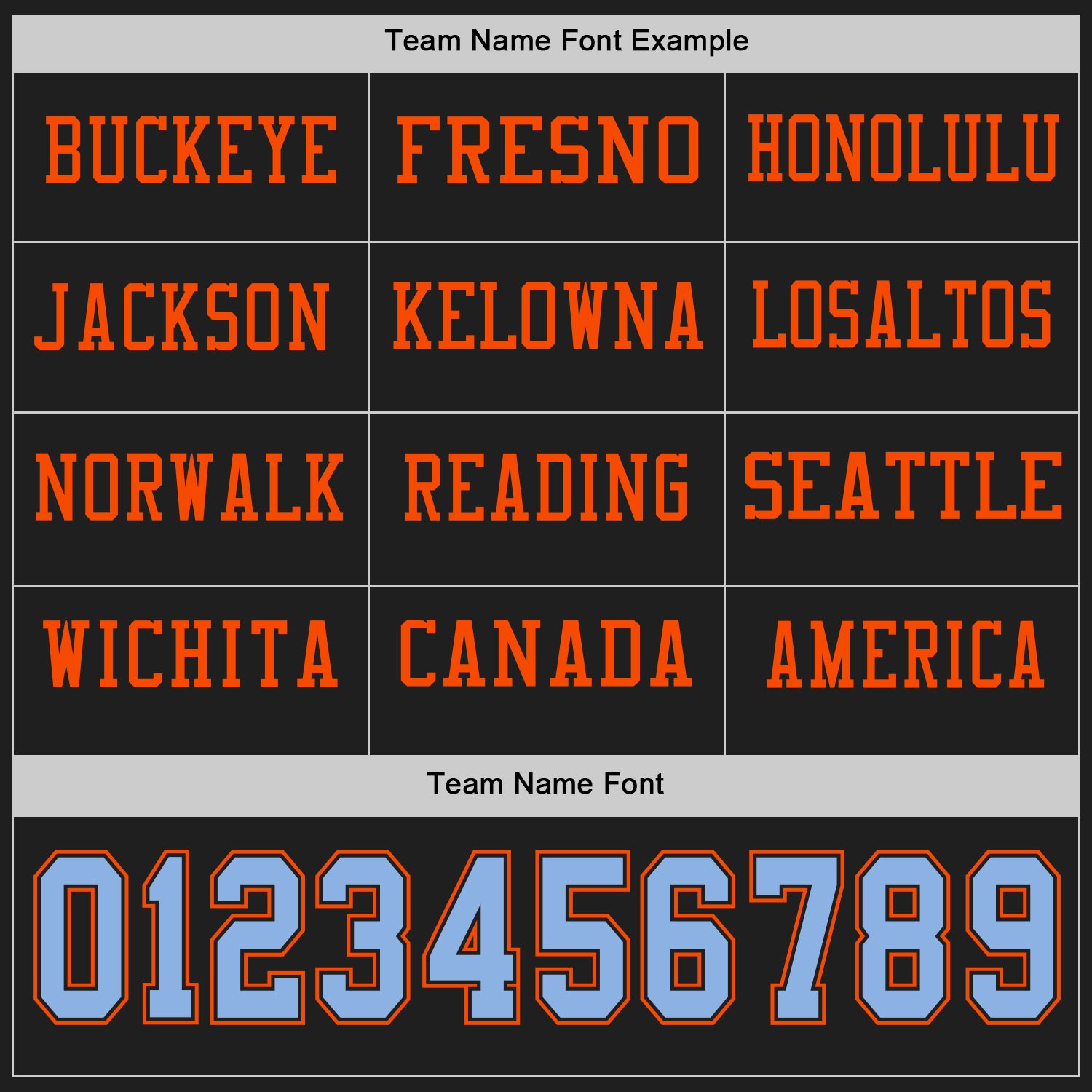 Custom Black Light Blue-Orange Long Sleeve Authentic Football Jersey