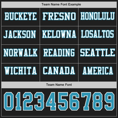 Custom Black Panther Blue-White Long Sleeve Authentic Football Jersey