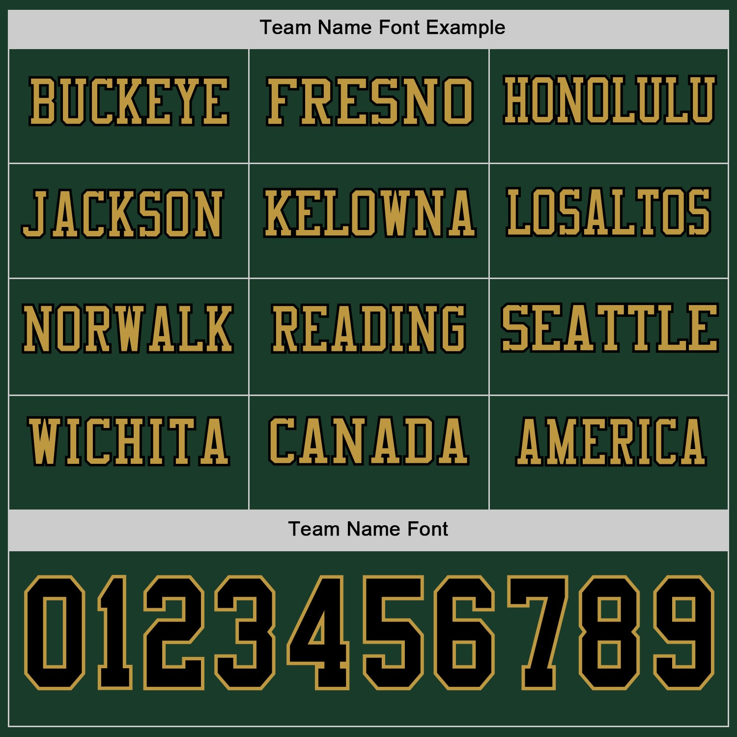 Custom Green Black-Old Gold Long Sleeve Authentic Football Jersey