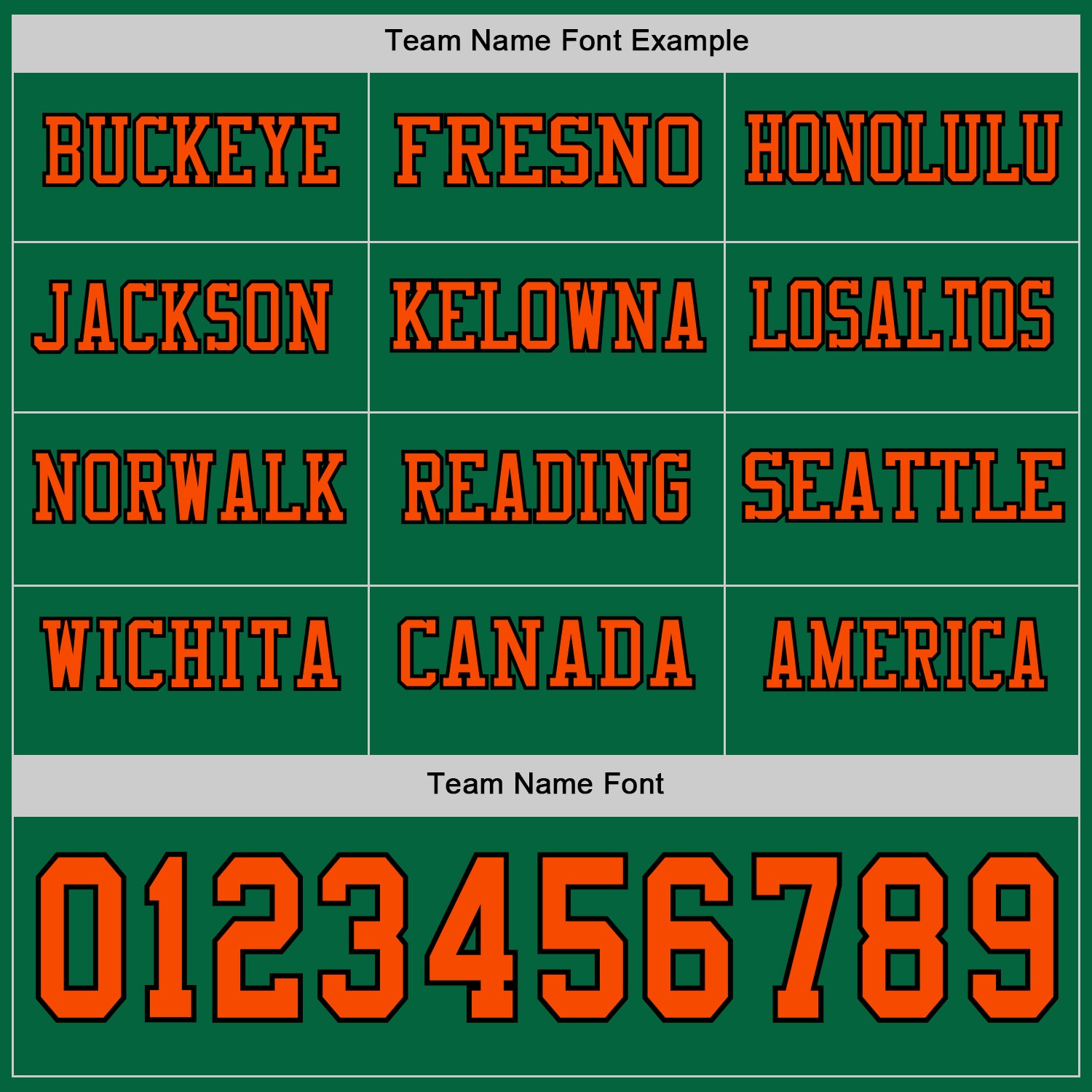 Custom Kelly Green Orange-Black Long Sleeve Authentic Football Jersey