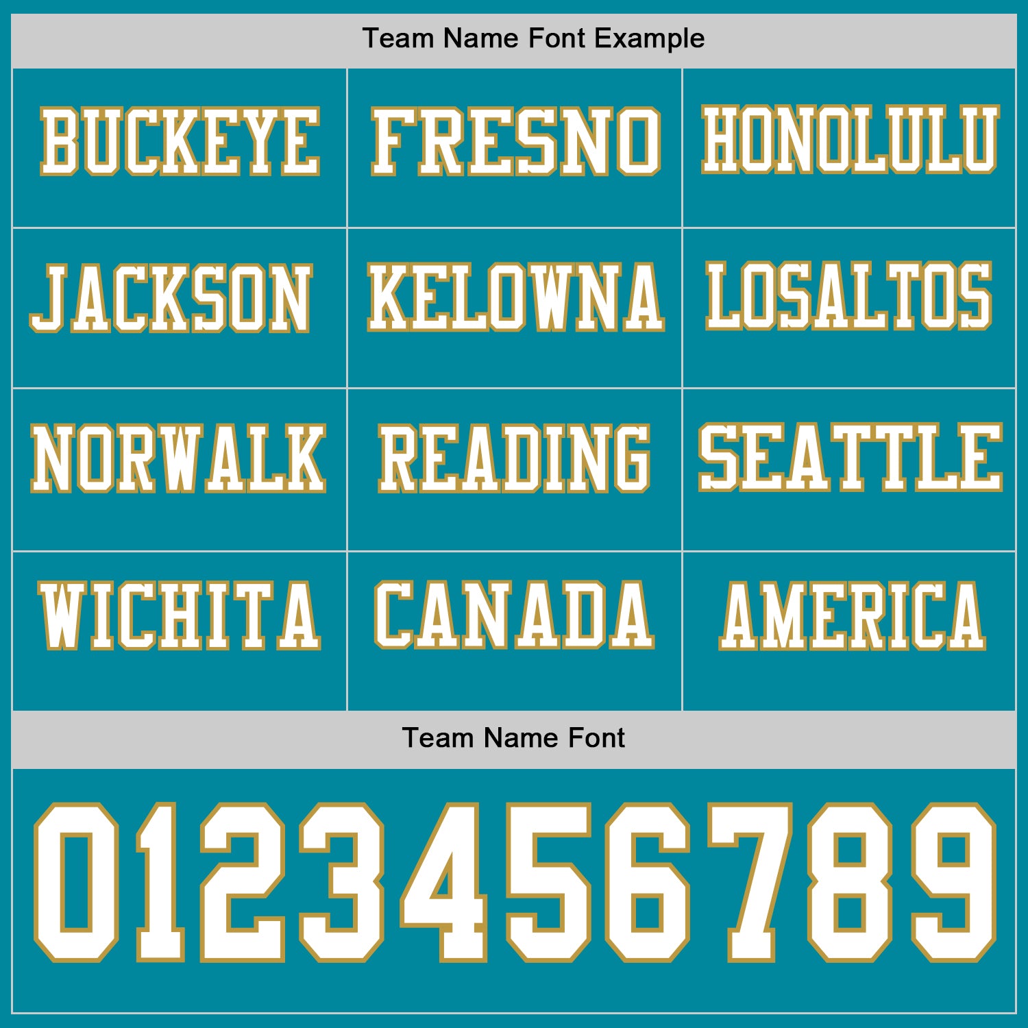 Custom Teal White-Old Gold Long Sleeve Authentic Football Jersey