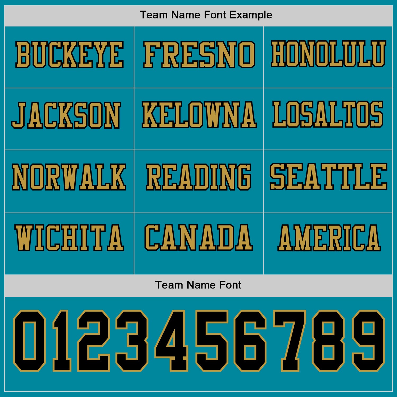 Custom Teal Black-Old Gold Long Sleeve Authentic Football Jersey