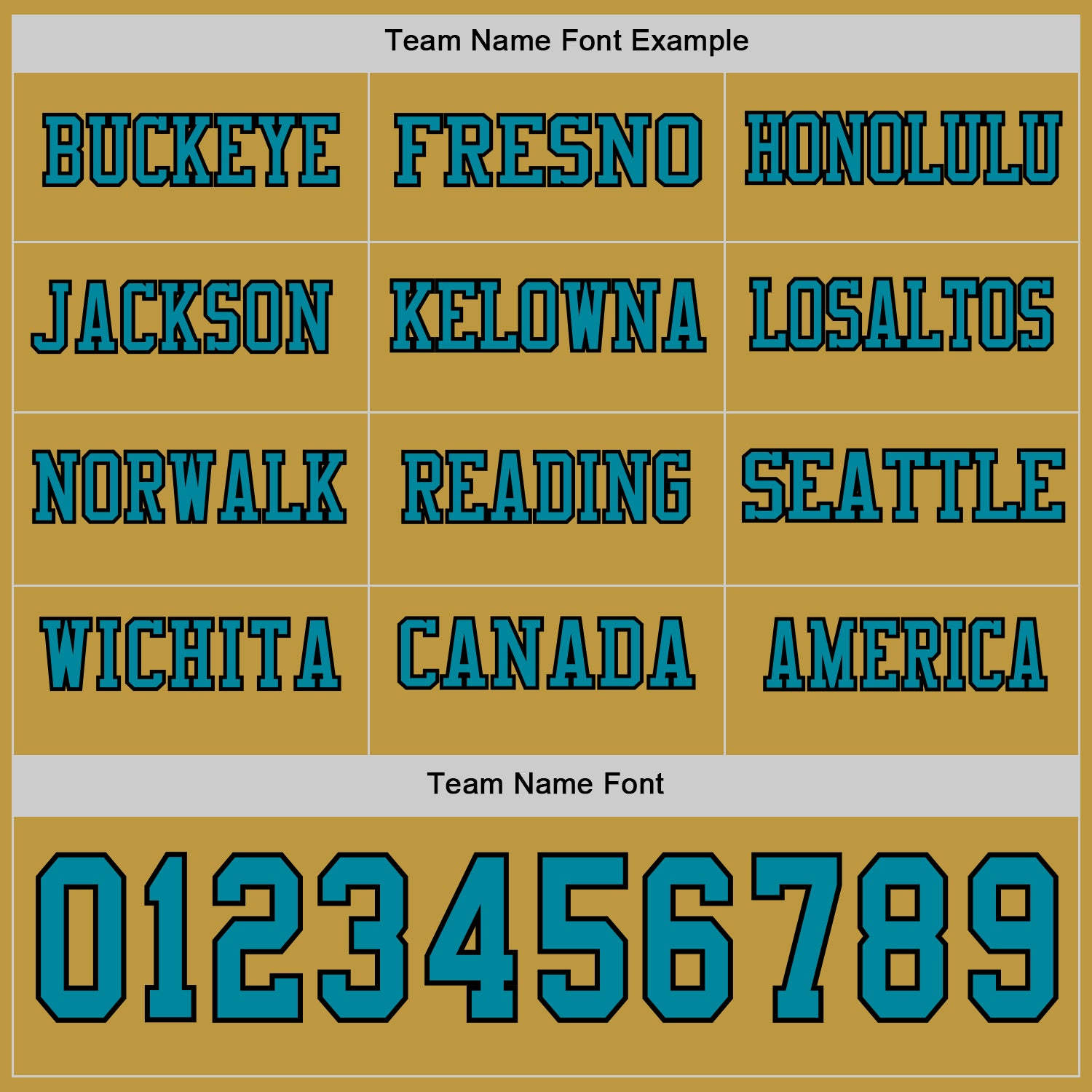 Custom Old Gold Teal-Black Long Sleeve Authentic Football Jersey