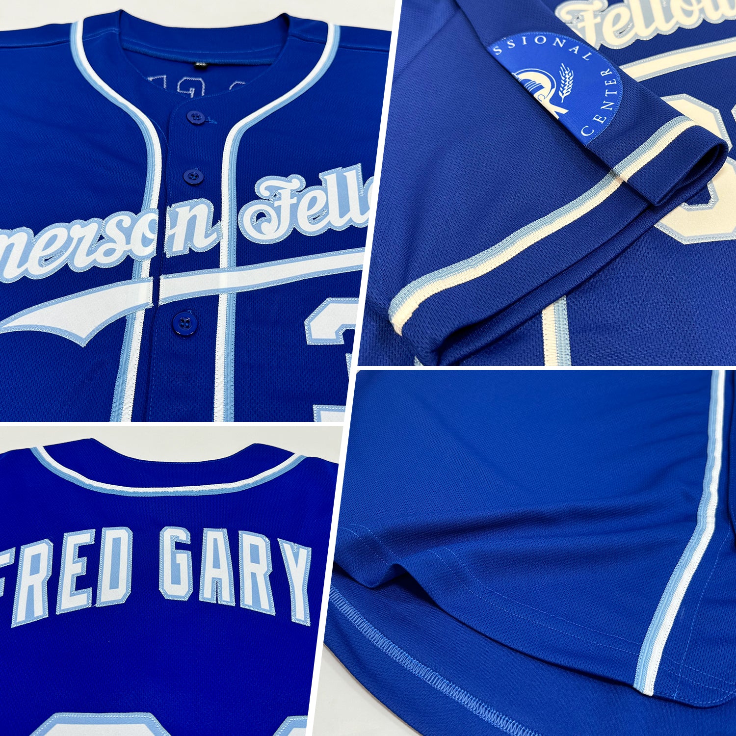 Custom Royal White-Light Blue Authentic Baseball Jersey