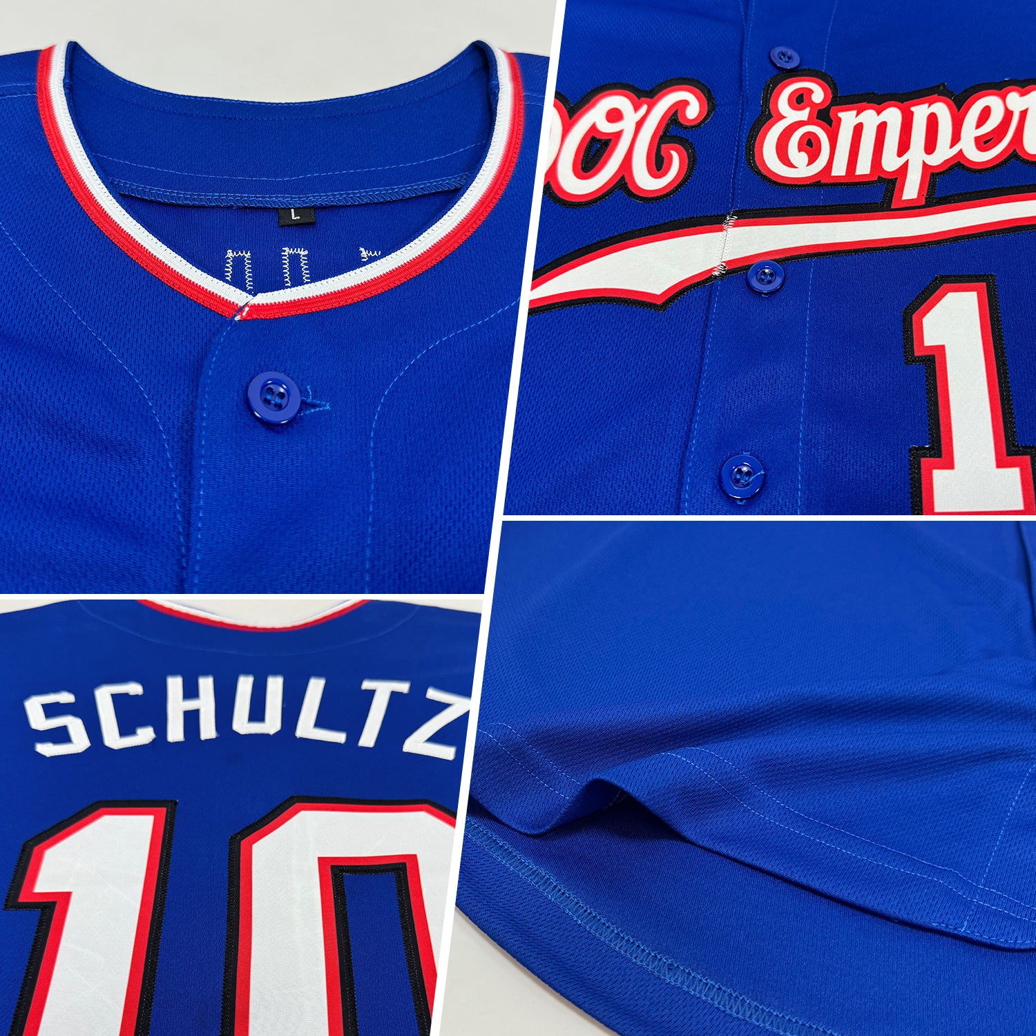 Custom Royal White-Red Authentic Baseball Jersey