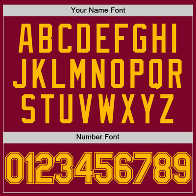 Custom Maroon Gold Authentic Throwback Basketball Jersey