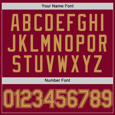 Custom Maroon Old Gold Authentic Throwback Basketball Jersey