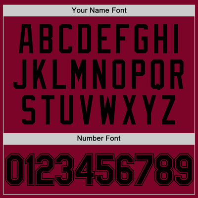 Custom Maroon Black Authentic Throwback Basketball Jersey