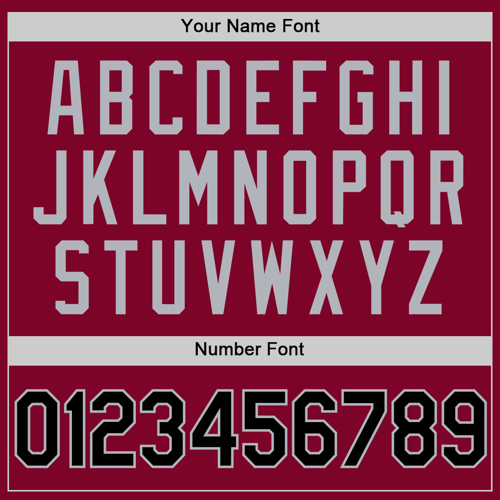 Custom Maroon Black-Gray Authentic Throwback Basketball Jersey