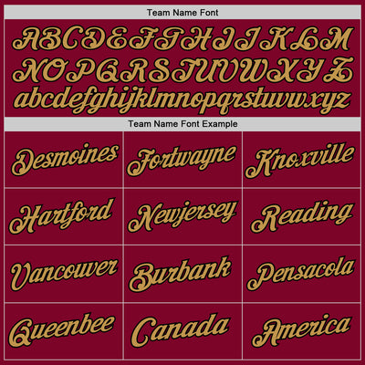 Custom Maroon Black-Old Gold Authentic Throwback Basketball Jersey