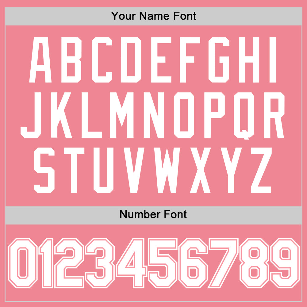 Custom Medium Pink White Authentic Baseball Jersey