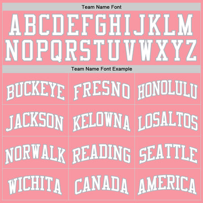 Custom Medium Pink White-Gray Authentic Basketball Jersey