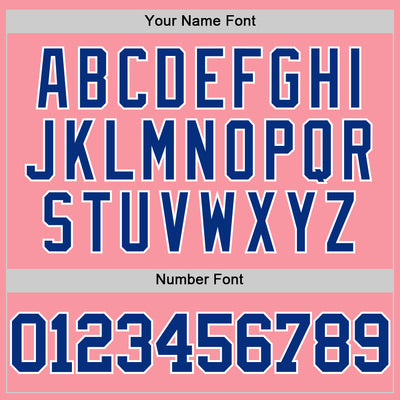 Custom Medium Pink Royal-White Authentic Basketball Jersey