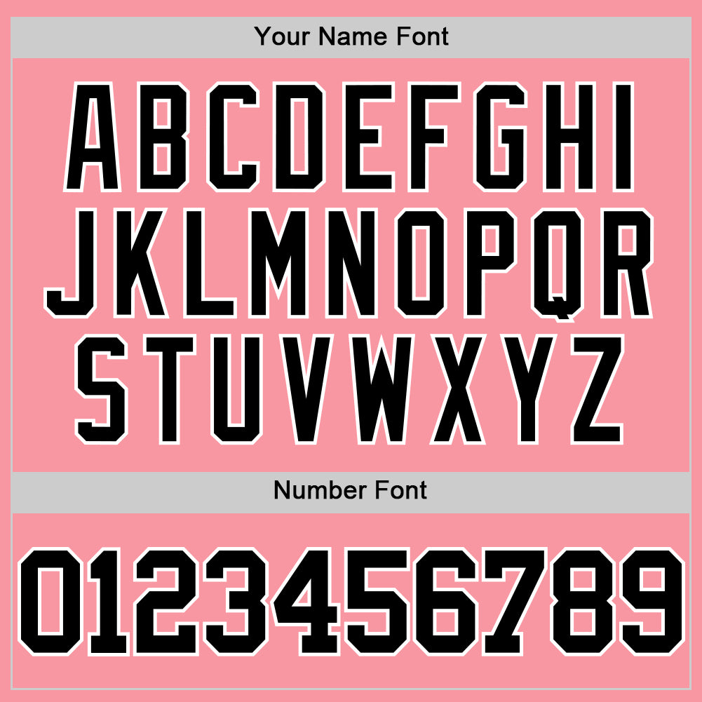 Custom Medium Pink Black-White Authentic Basketball Jersey