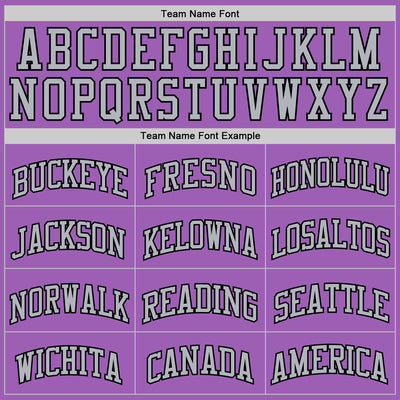 Custom Medium Purple Black-Gray Authentic Basketball Jersey