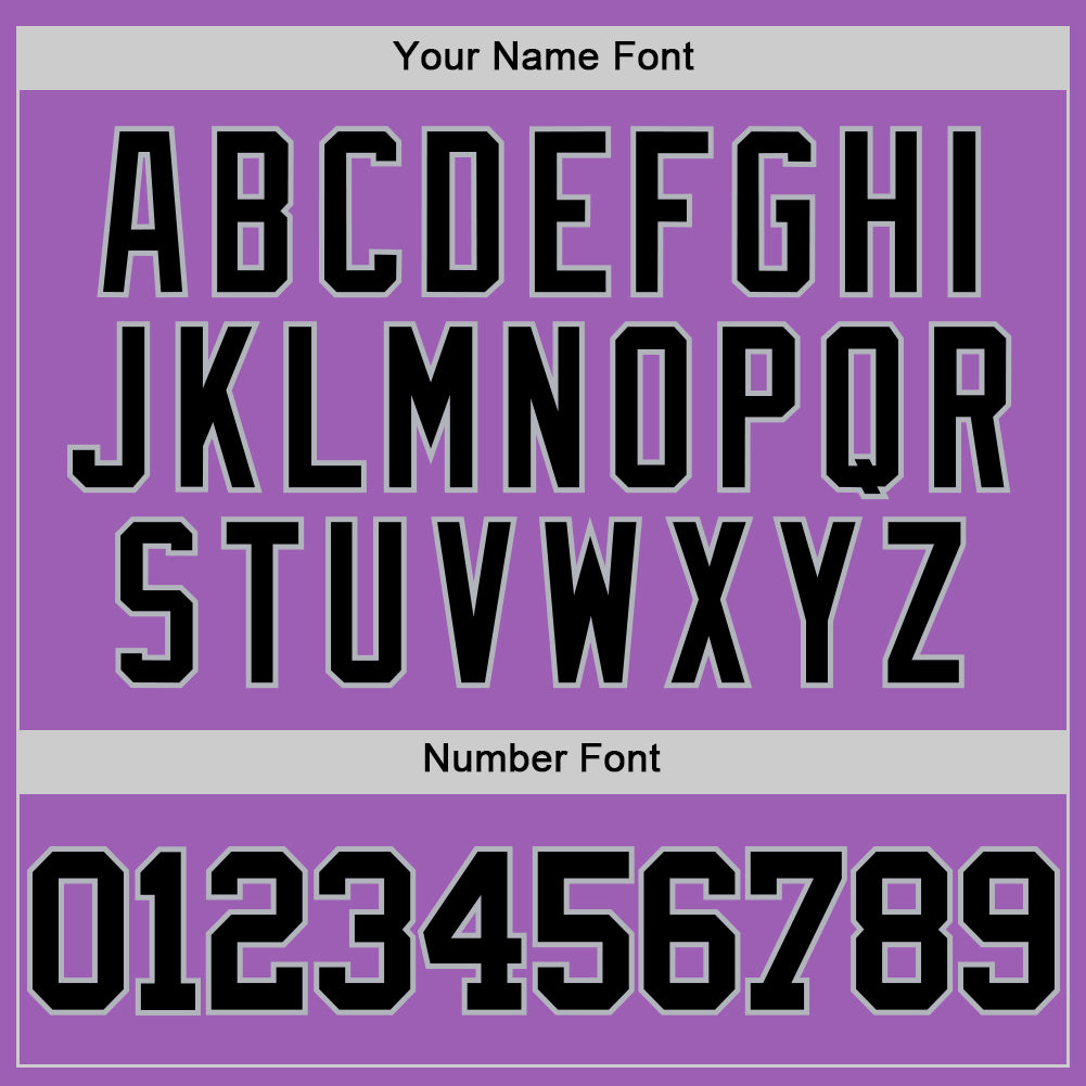 Custom Medium Purple Black-Gray Authentic Basketball Jersey