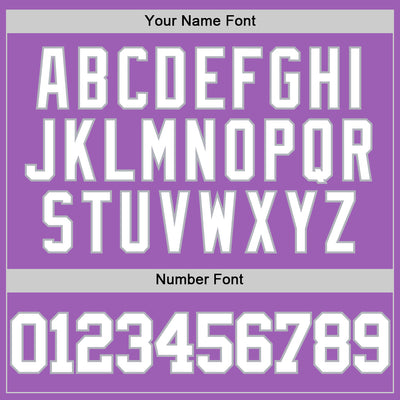 Custom Medium Purple White-Gray Authentic Basketball Jersey