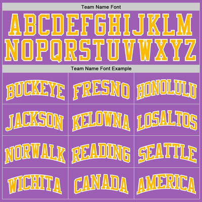 Custom Medium Purple Gold-White Authentic Basketball Jersey
