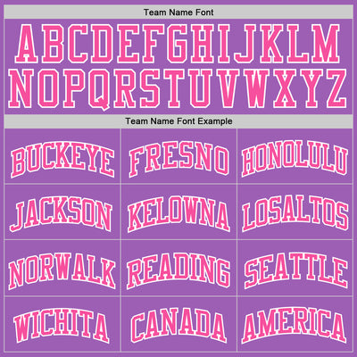 Custom Medium Purple Pink-White Authentic Basketball Jersey