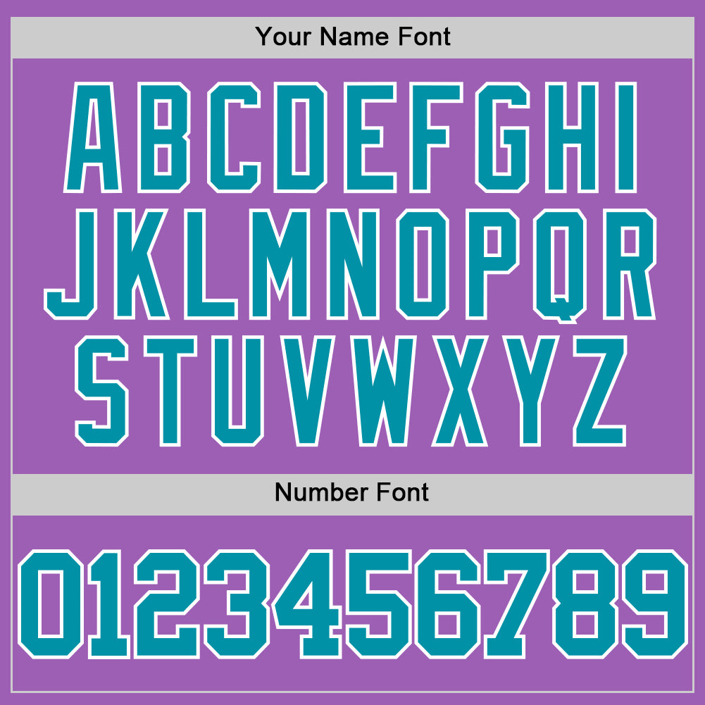 Custom Medium Purple Teal-White Authentic Basketball Jersey