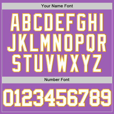 Custom Medium Purple White-Gold Authentic Basketball Jersey