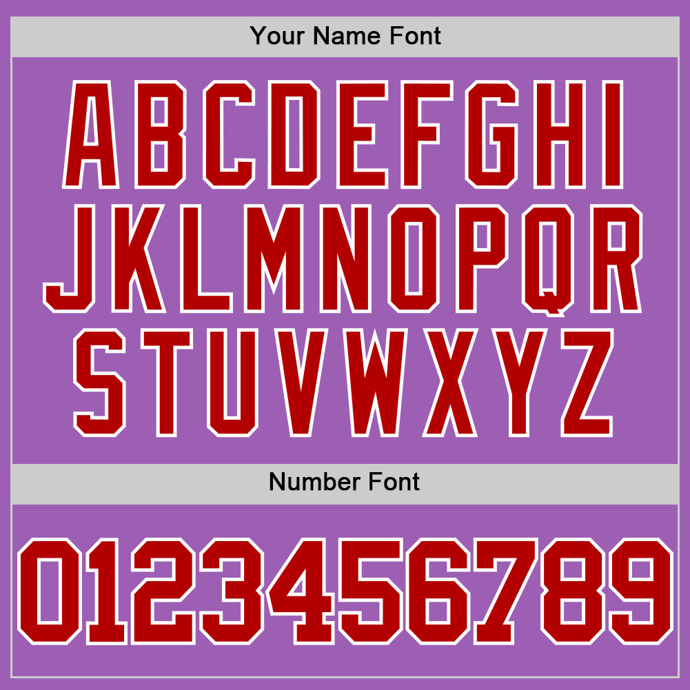 Custom Medium Purple Red-White Authentic Basketball Jersey