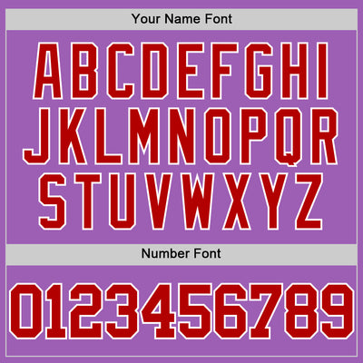 Custom Medium Purple Red-White Authentic Basketball Jersey