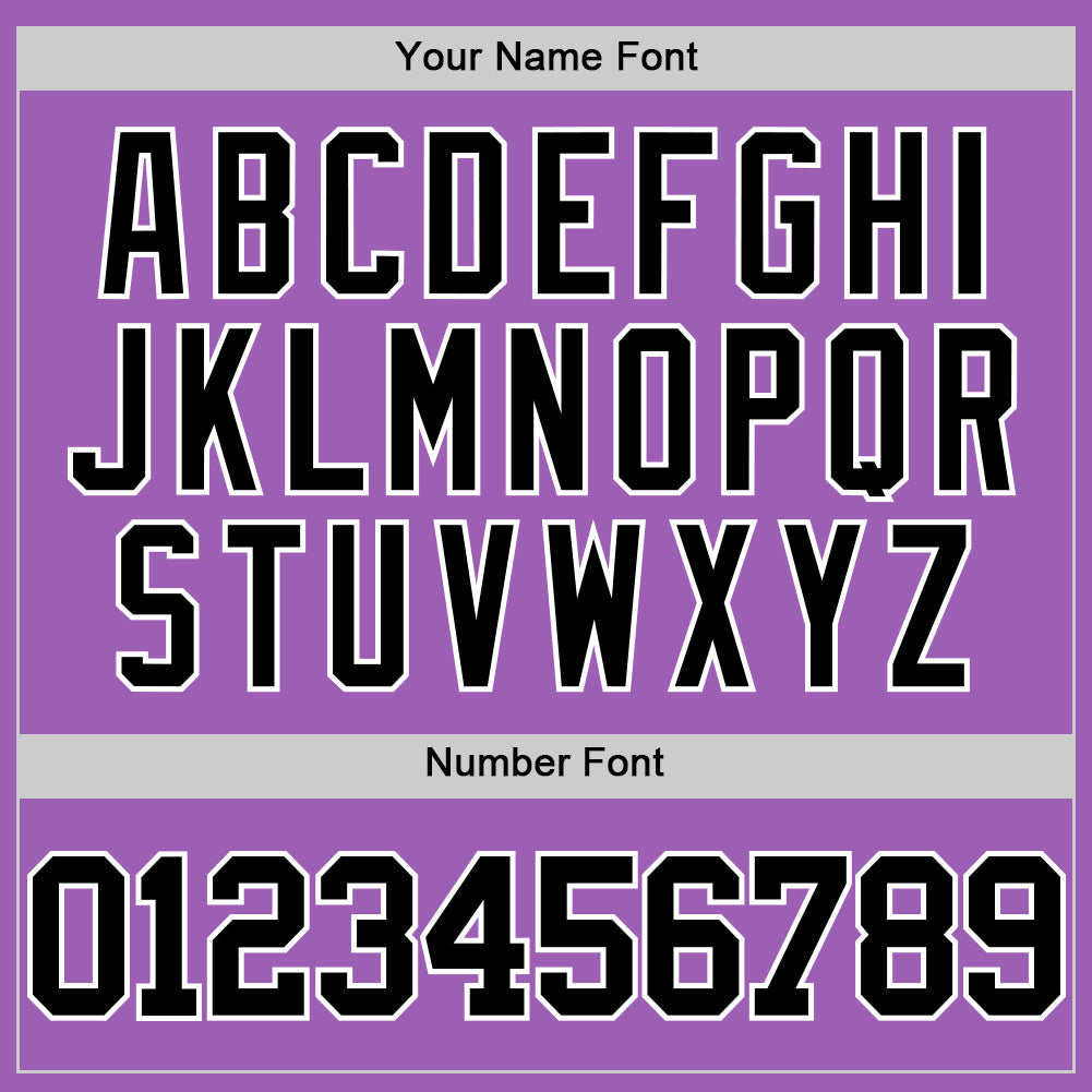 Custom Medium Purple Black-White Authentic Basketball Jersey