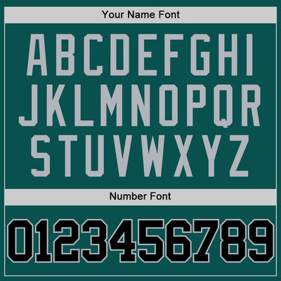 Custom Midnight Green Black-Gray Authentic Basketball Jersey