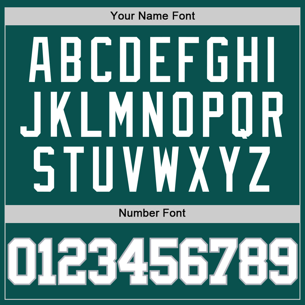 Custom Midnight Green White-Gray Authentic Basketball Jersey