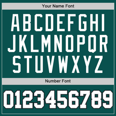 Custom Midnight Green White Gray-Black Authentic Basketball Jersey