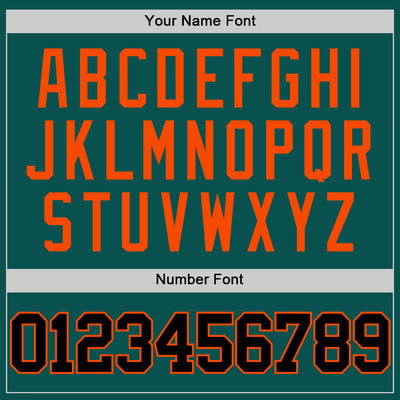 Custom Midnight Green Black-Orange Authentic Basketball Jersey