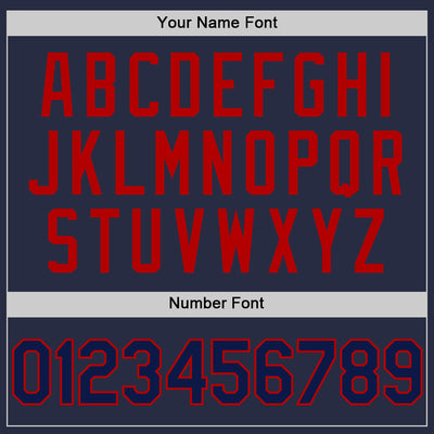 Custom Navy Red Mesh Authentic Throwback Baseball Jersey