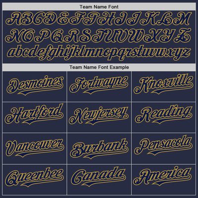 Custom Navy Old Gold Mesh Authentic Throwback Baseball Jersey
